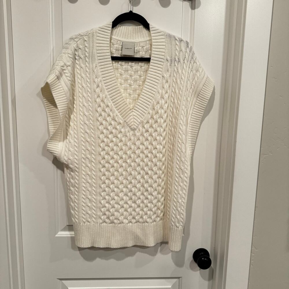 Varley Romelo Sweater Vest cream women Size XL